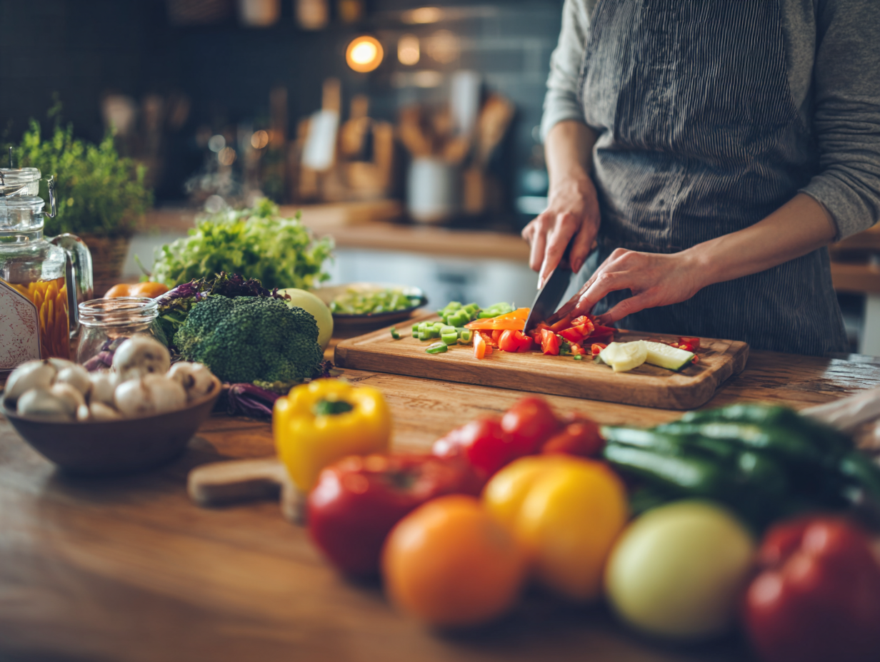 Různorodé čerstvé potraviny a ingredience